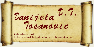 Danijela Tošanović vizit kartica